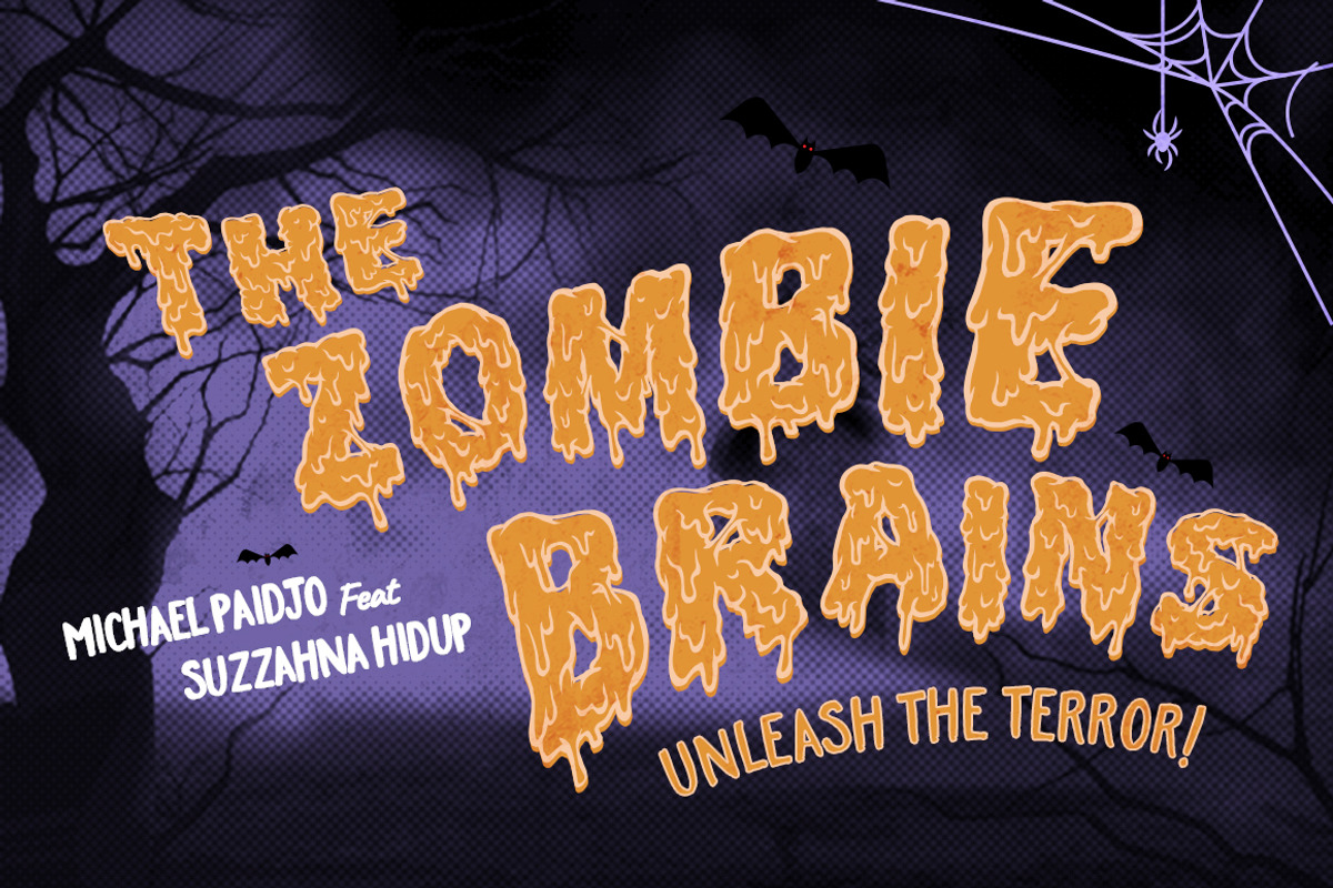Halloween Zombie Fonts | Melt! preview 2