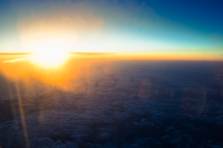 Sunset stock photograph