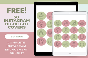 300 Pink Green Instagram Template