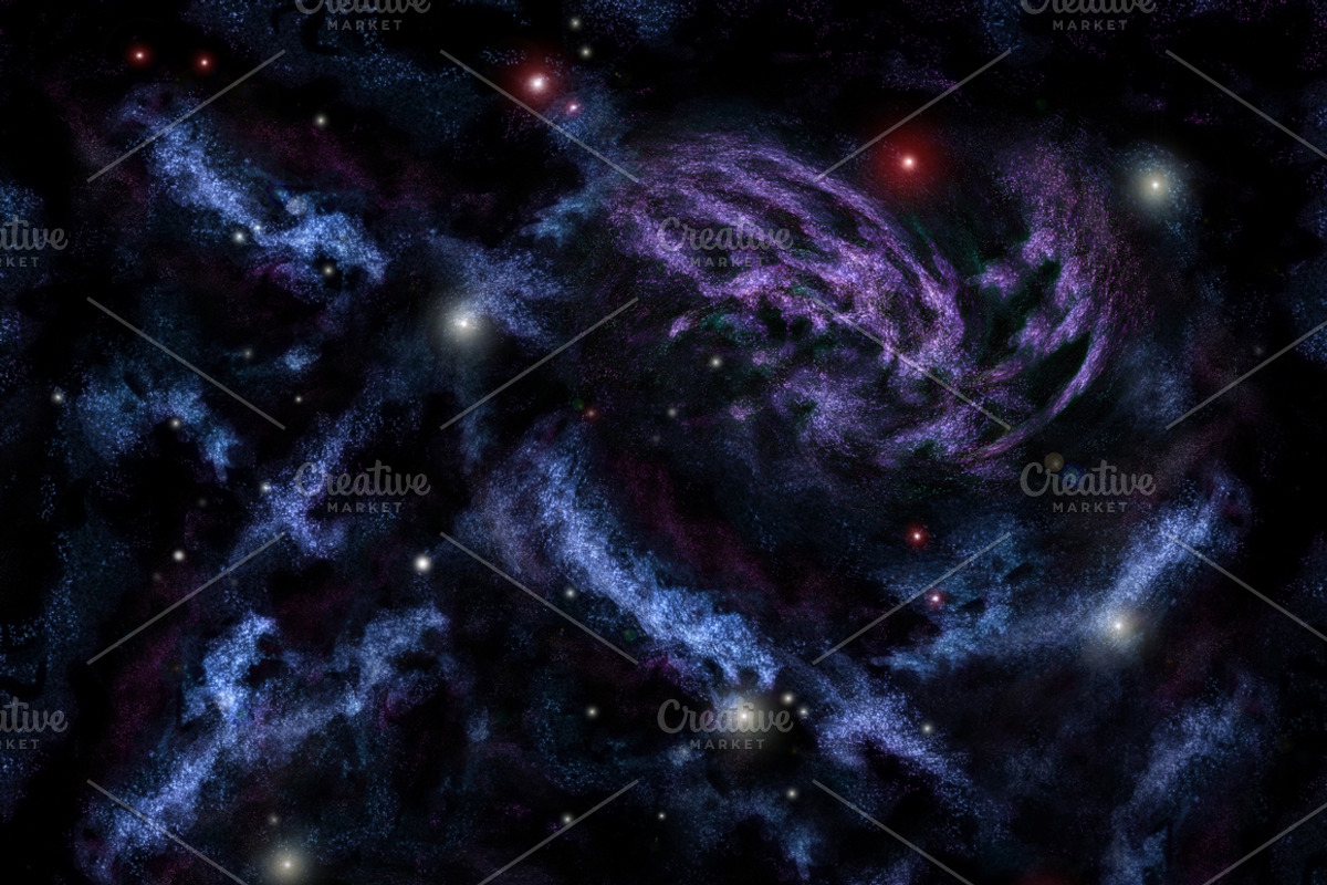 Space Scene Game Backgrounds, an Illustration by quicky (Photo 2 of 4)