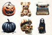 Dark Halloween Sublimation Clipart, an Illustration by Dream Creation (Thumbnail 2 of 6)