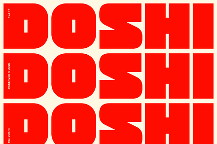 403 Doshi, a Sans Serif Font by 403 Type Foundry