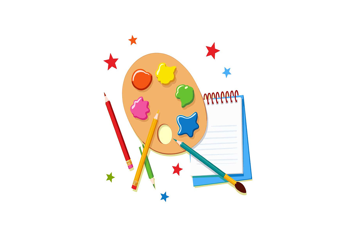 Art Palette & Phone Clipart, an Object Graphic by Designs_River (Photo 5 of 16)