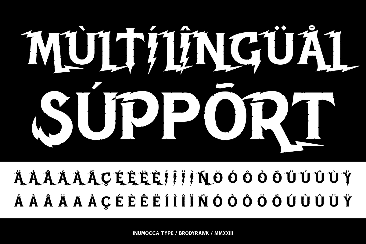 Brody Rawk, a Blackletter Font by inumocca_type (Photo 13 of 14)