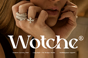Wotche - Modern Fashion Font, a Serif Font by QR Design Studio (Thumbnail 1 of 13)