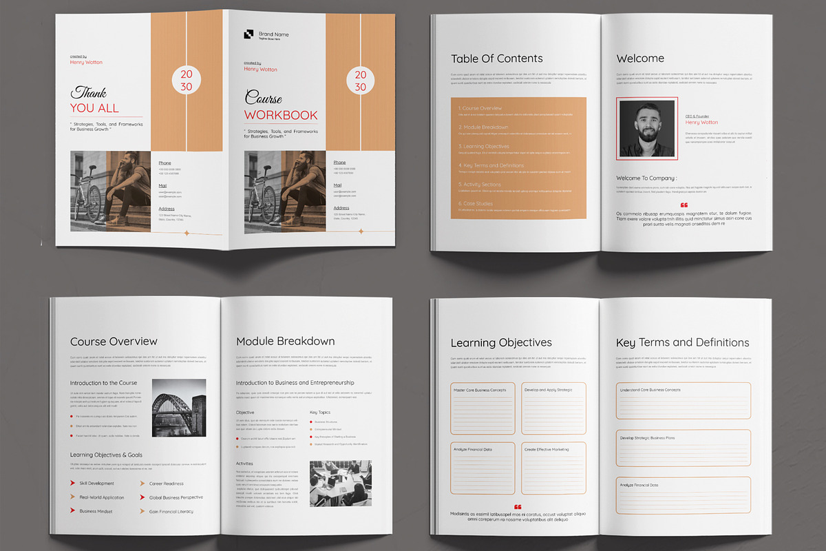 Course Workbook Layout, a Brochure Template by MightyDesign (Photo 2 of 6)