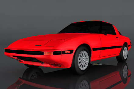 1985 Mazda RX-7, a Cars & Vehicle 3D Model by valtriiu