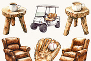 Watercolor Fathers Day Clipart, a Person Illustration by SparkyDesignsUS (Thumbnail 4 of 10)