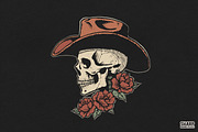 Skull Wearing A Cowboy Hat With Red, an Object Graphic by SharpMarketplace (Thumbnail 2 of 5)