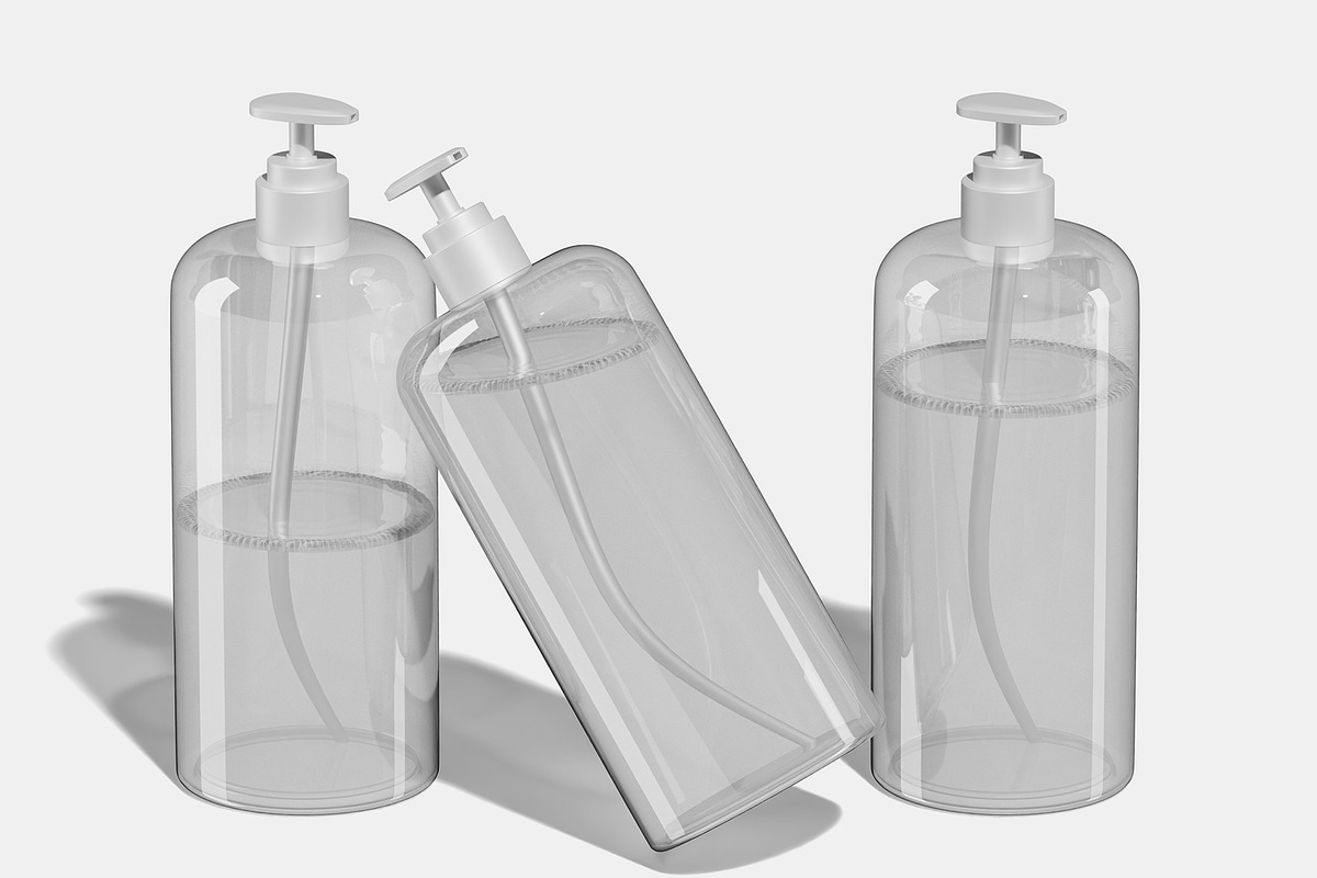 Shampoo Pump Bottle Mockup, a Packaging Mockup by Permadi Creative (Photo 3 of 5)
