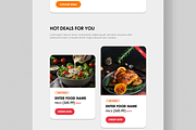 Food Delivery Email Newsletter, an UI Kit Template by MightyDesign (Thumbnail 3 of 9)