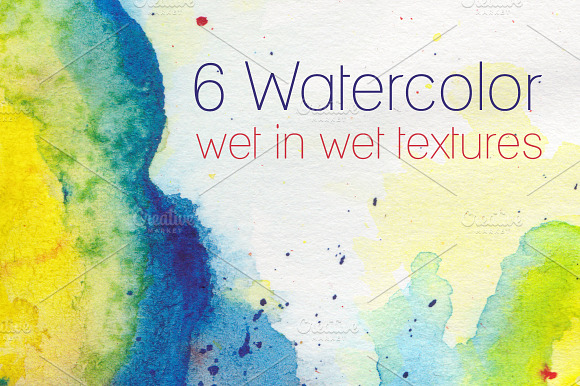 High Res Watercolor Textures preview 6
