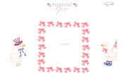 4th of July Patriotic Goose cliparts, an Illustration by TheHappyGiftArt (Thumbnail 4 of 10)