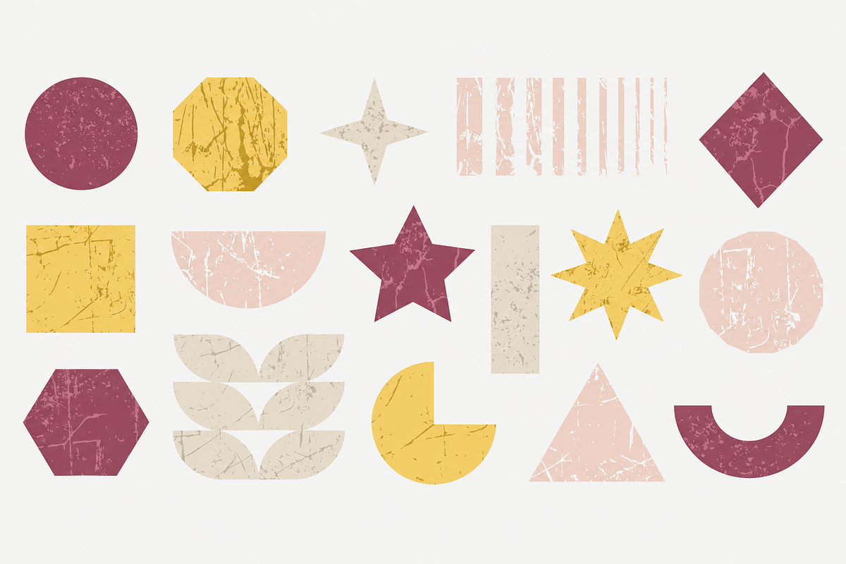 Abstract Geometric Grunge Clipart, a Decorative Illustration by Anna Studio (Photo 4 of 12)
