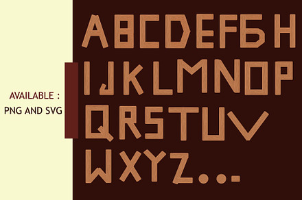 Alphabet wood collection