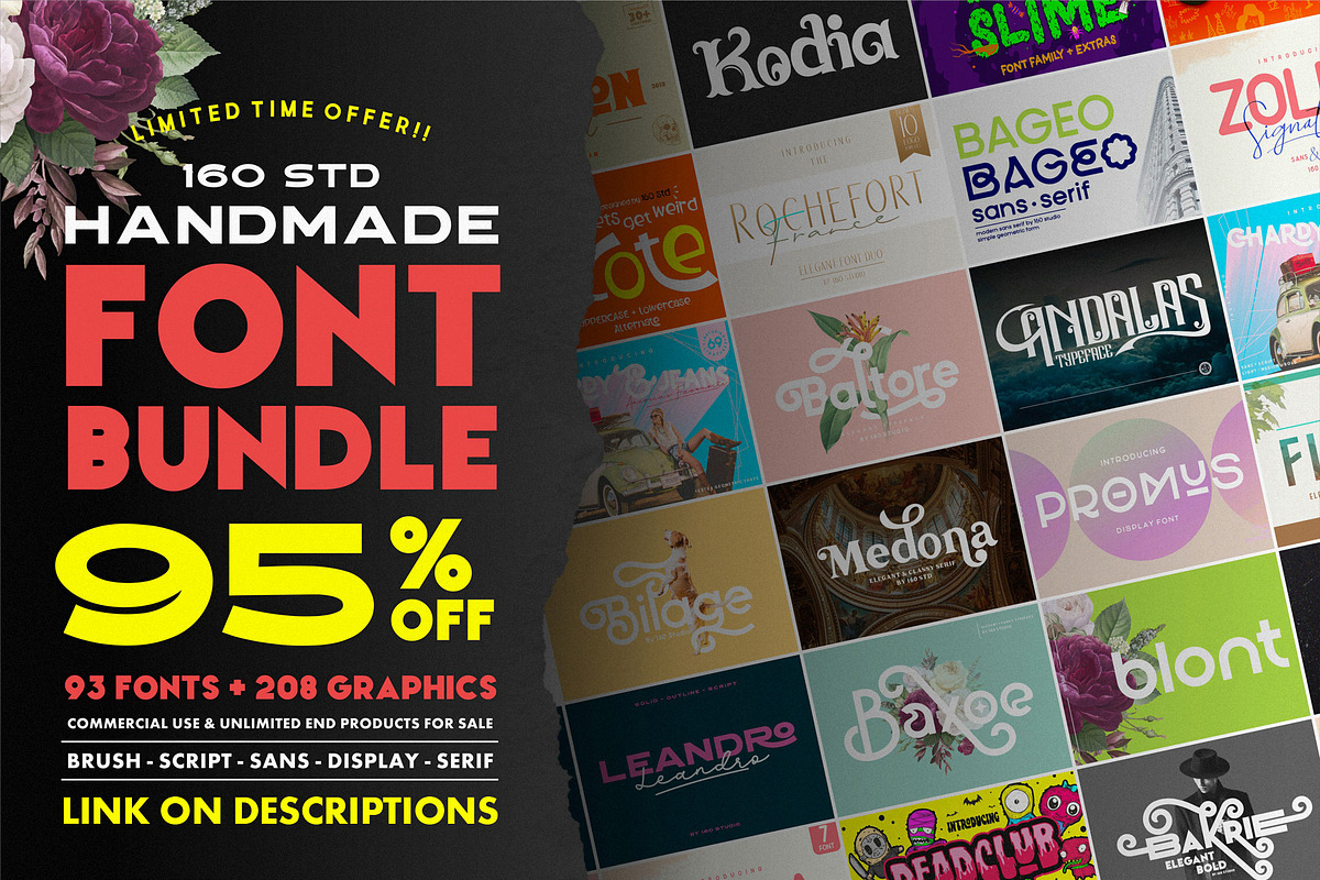 Berson Font Duo + Bonus, a Script Font by 160 Studio (Photo 11 of 11)