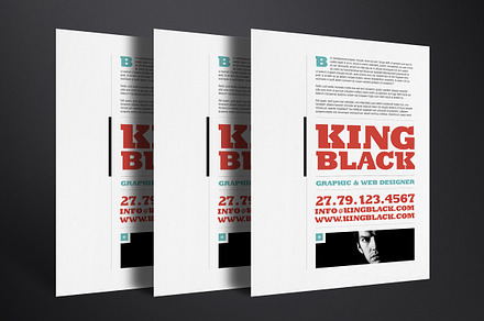 King Black Resume Template