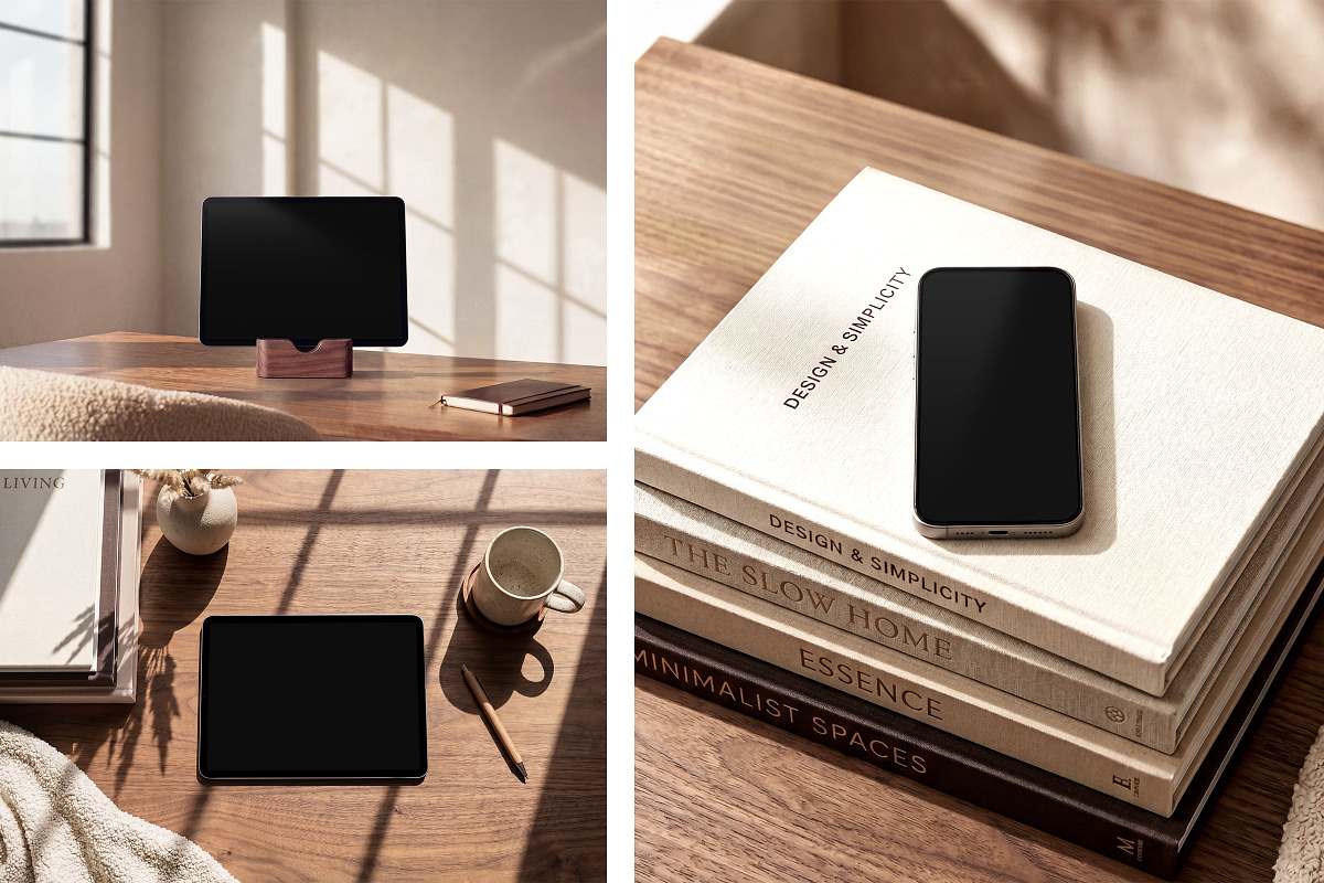 Japandi Device Mockup Collection, a Device Mockup by Ruben Stom (Photo 10 of 13)