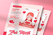 Valentine Party Flyer, a Flyer Template by Annora Studio (Thumbnail 4 of 4)