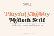 Snug - playful chubby serif font, a Serif Font by NendesKombet Studio (Thumbnail 7 of 12)