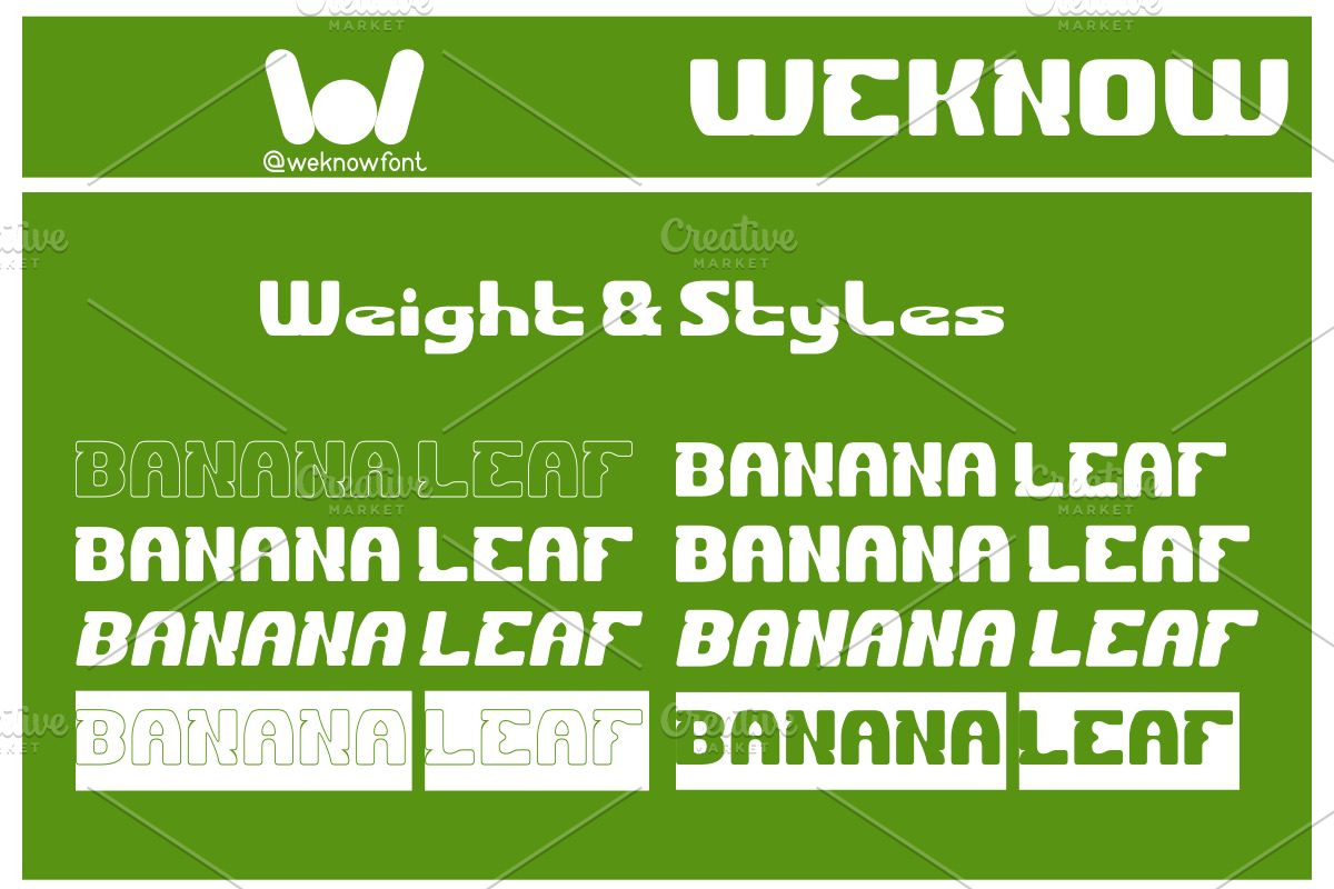 Banana Leaf font, a Font by weknow (Photo 7 of 8)