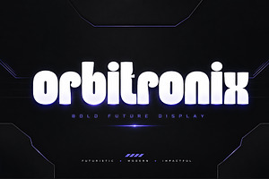 Orbitronix — Futuristic Display Font, a Slab Serif Font by Wow Magic