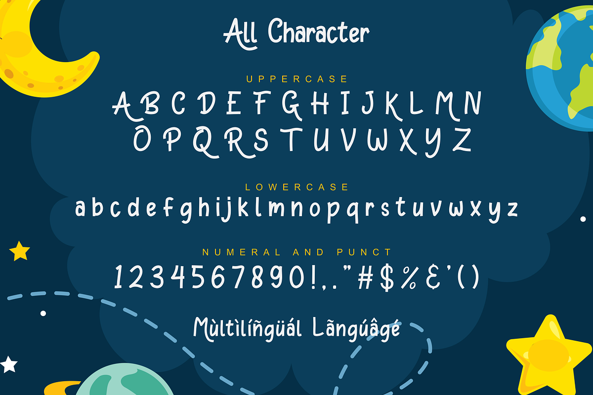 Amina Reska - Cute Fun Display, a Font by Pandanwangi (Photo 5 of 8)