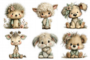 Whimsical Nursery Animals Clipart, an Illustration by Daily.Designs (Thumbnail 4 of 8)