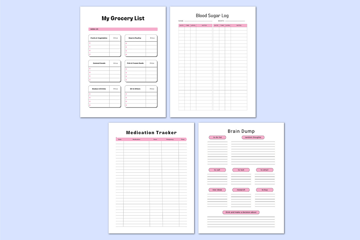 Weight Loss Workout Workbook., a Stationery Template by Shumaya (Photo 3 of 5)