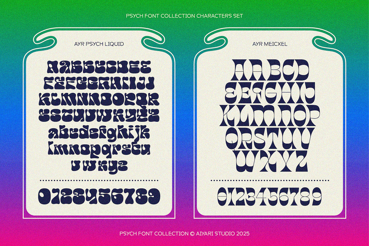 Psych Font Collections, a Symbol Font by Aiyari (Photo 2 of 18)