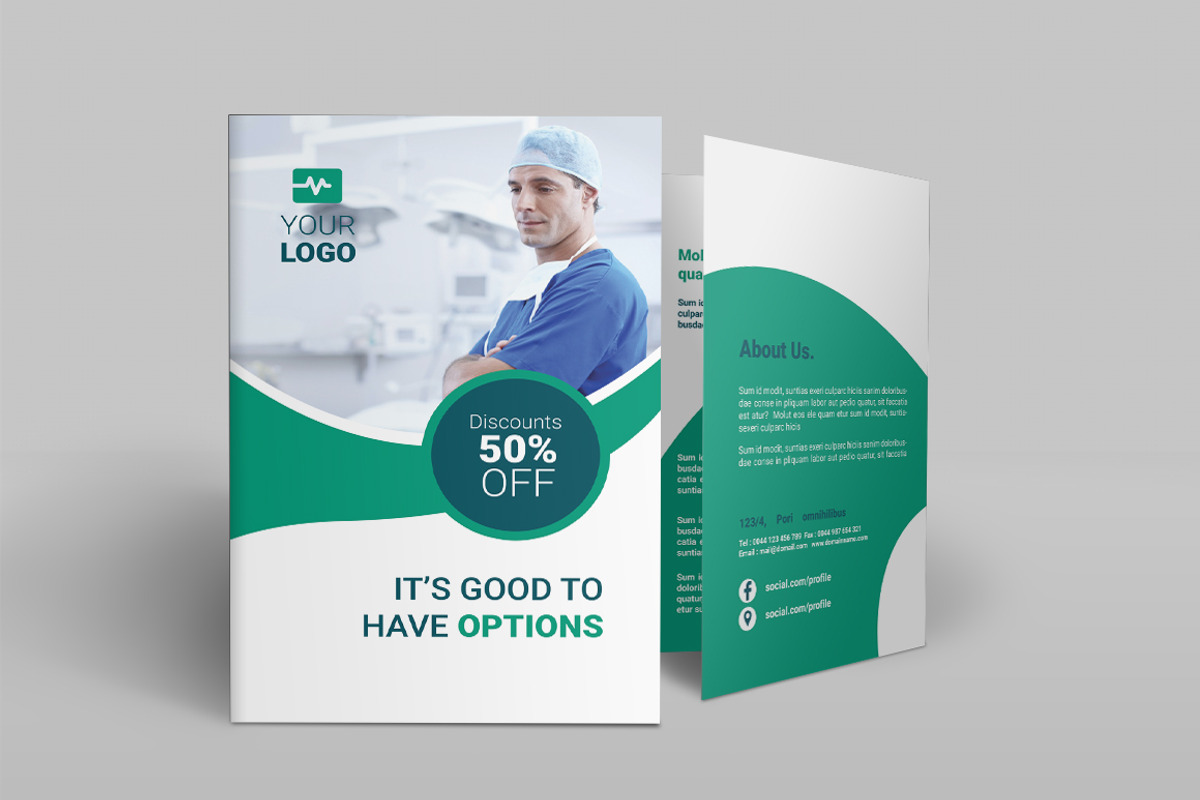 Medicine Bi-Fold Brochure, a Brochure Template by Creatricks (Photo 4 of 6)