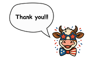 Star-Spangled Cow PNG – Sublimation, a Seasonal Illustration by Smillyy Threads (Thumbnail 6 of 6)