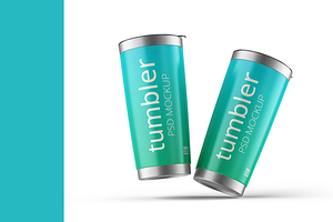 Stainless Thermos Tumbler Mockup