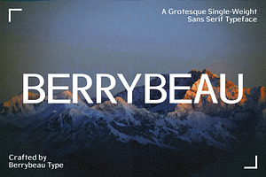 BBT Berrybeau - Grotesque Sans Serif