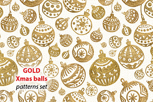 GOLD Christmas balls