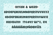 Boyish & Weird, a strange font, a Sans Serif Font by Rachel White Art (Thumbnail 2 of 12)