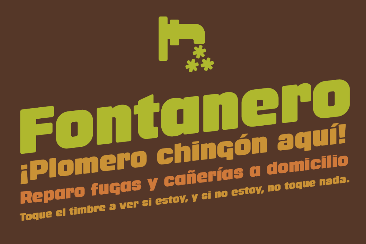 Fontanero -3 fonts- preview 3