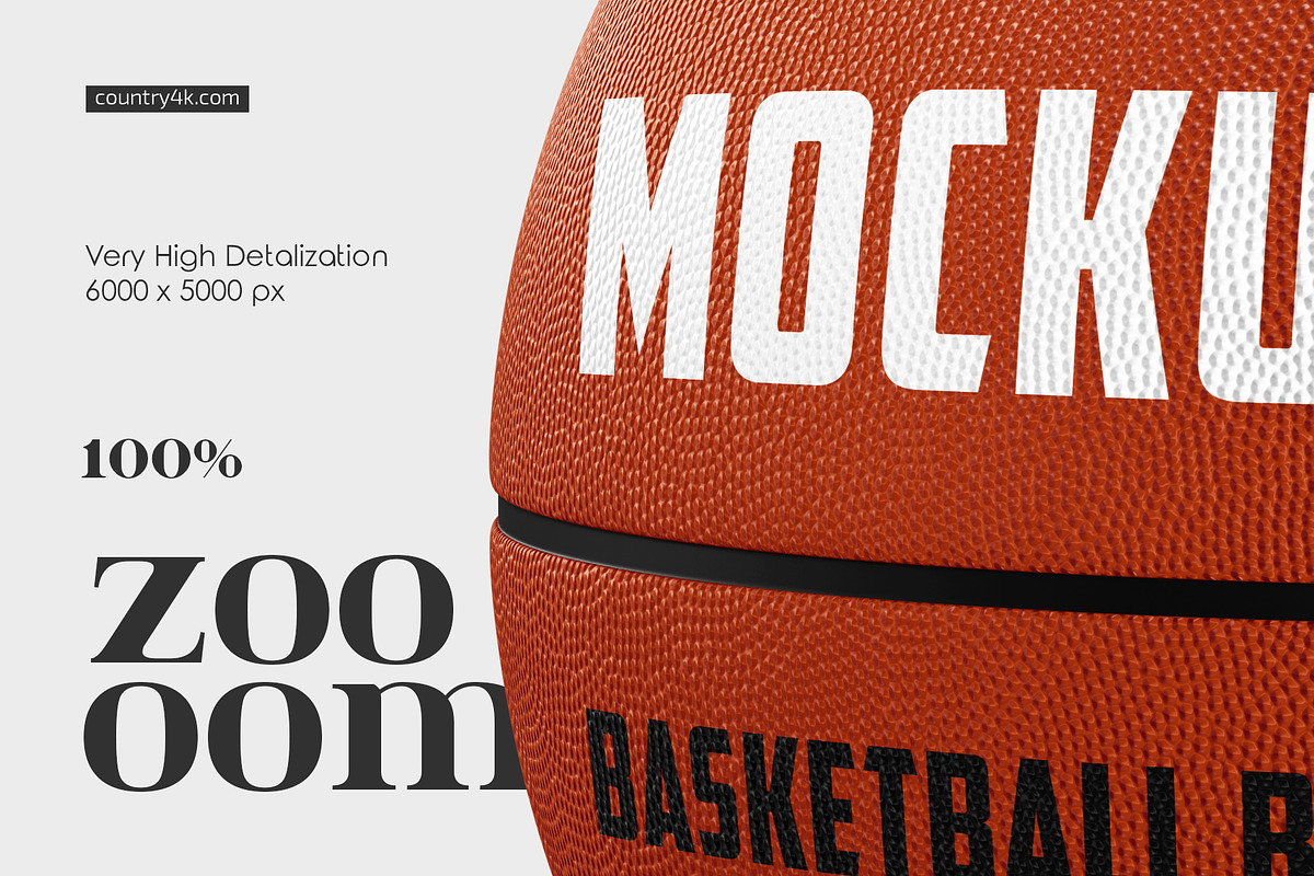 Basketball Ball Mockup Set, a Product Mockup by Country4k (Photo 3 of 4)