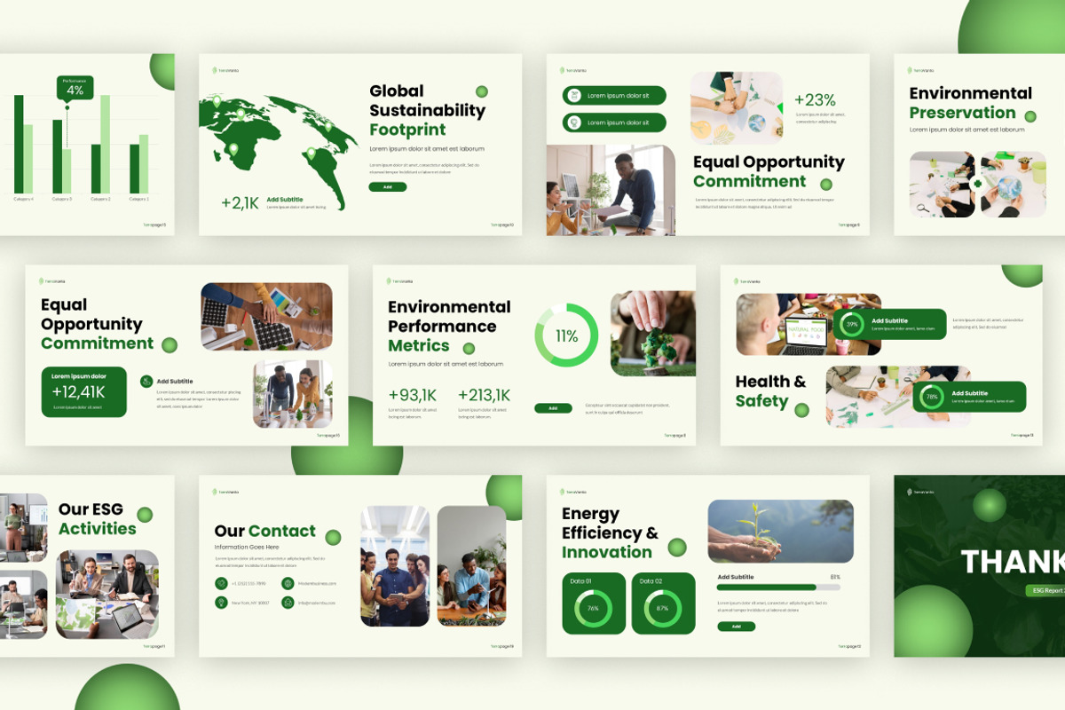 ESG Report Keynote, a Presentation Template by Loin Studio (Photo 4 of 4)