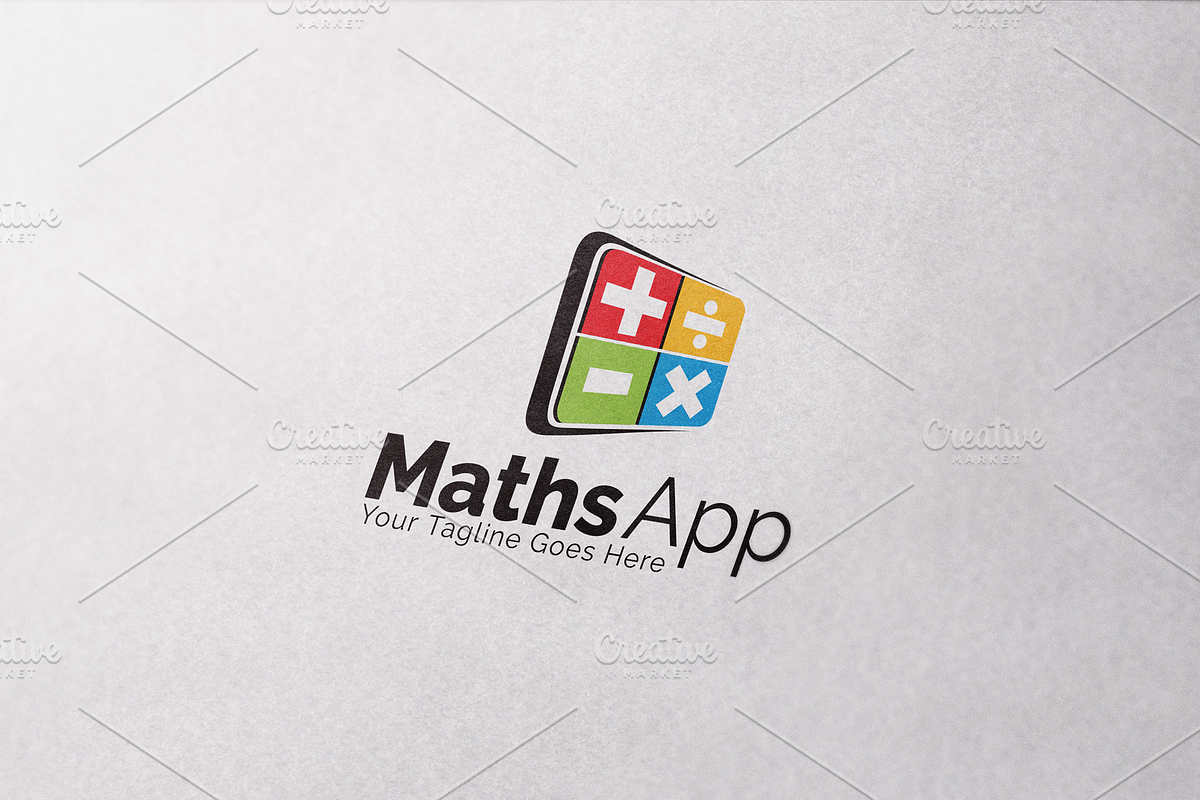 Math APP Logo, a Branding & Logo Template by REDVY CREATIVE