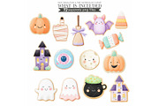 Halloween Cookie Clipart: Watercolor, an Illustration by CharmClipart (Thumbnail 8 of 8)