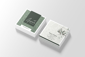Minimal Square Business Card