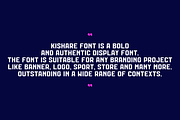 Kishare Font, a Sans Serif Font by QR Design Studio (Thumbnail 5 of 8)