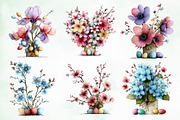 Whimsical Easter Flowers Png Clipart, an Illustration by Creative Art (Thumbnail 7 of 8)