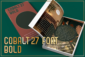 Cobalt 27 Modernist Bold Font