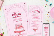 Birthday Invitation + Menu, a Design Template by McLittle Stock (Thumbnail 1 of 4)