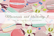 Macarons and blueberry 3, a Pattern Graphic by Yummy (Thumbnail 1 of 10)