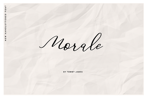 Morale - Hand lettered font preview 7