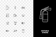 Building Amenities Outline Icons, an Outline Icon by Unique Design Team (Thumbnail 2 of 3)