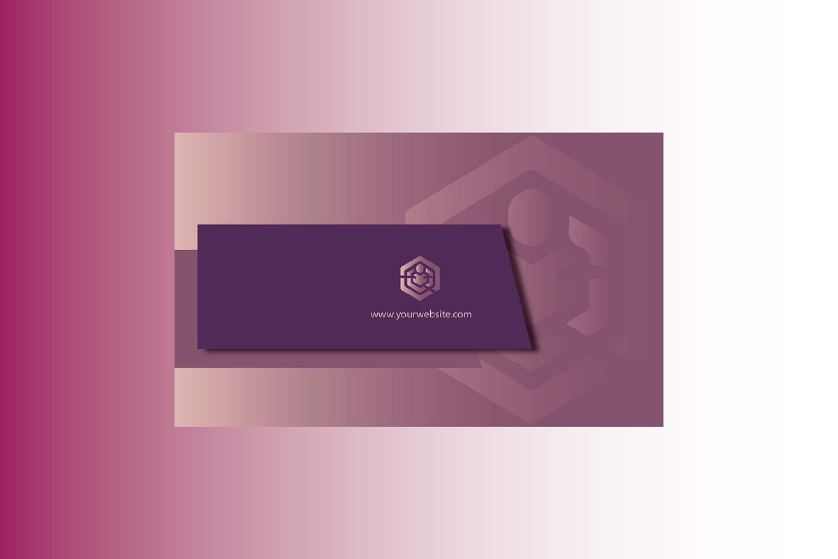 Business Card minimalist Purple, a Business Card Template by dulchaer29 (Photo 3 of 3)
